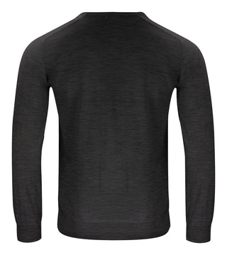 Merino Sweater U-Neck Grey Melange