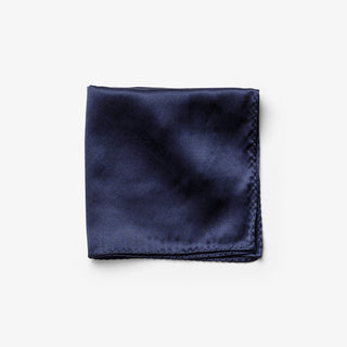 Giftbox Solid Hankie & Lapel Pin Navy
