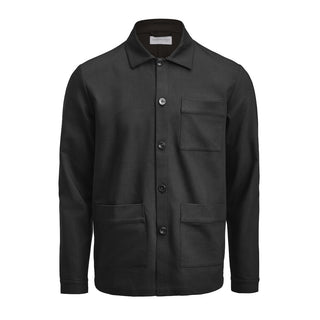 Patch Pocket Overshirt Black