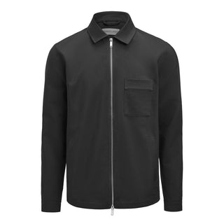 Modern Zip Overshirt Black
