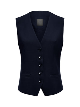 Signature Vest Navy Woman