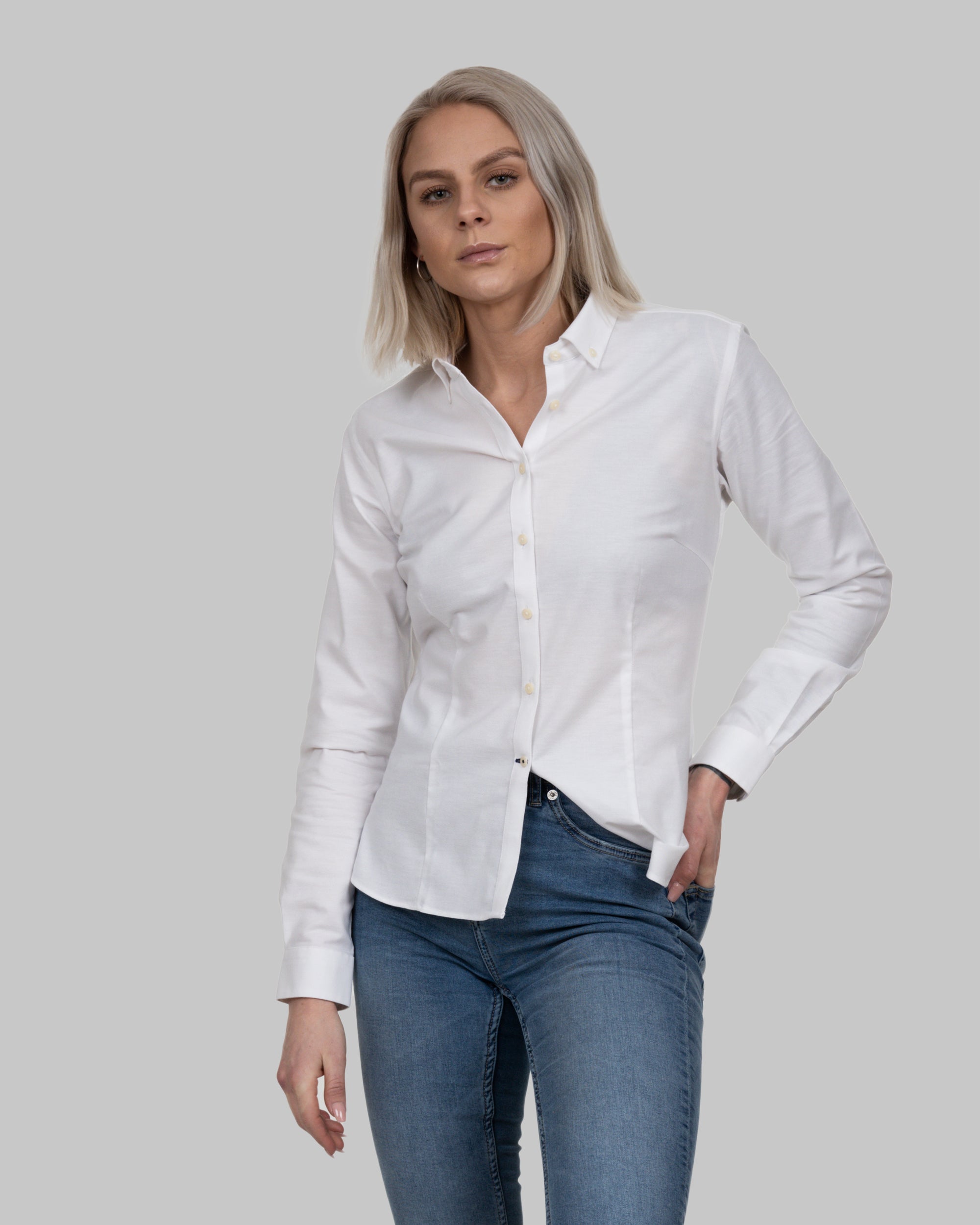 Yellow Bow 54 White Woman – J. Harvest & Frost: Corporate Shirtmaker