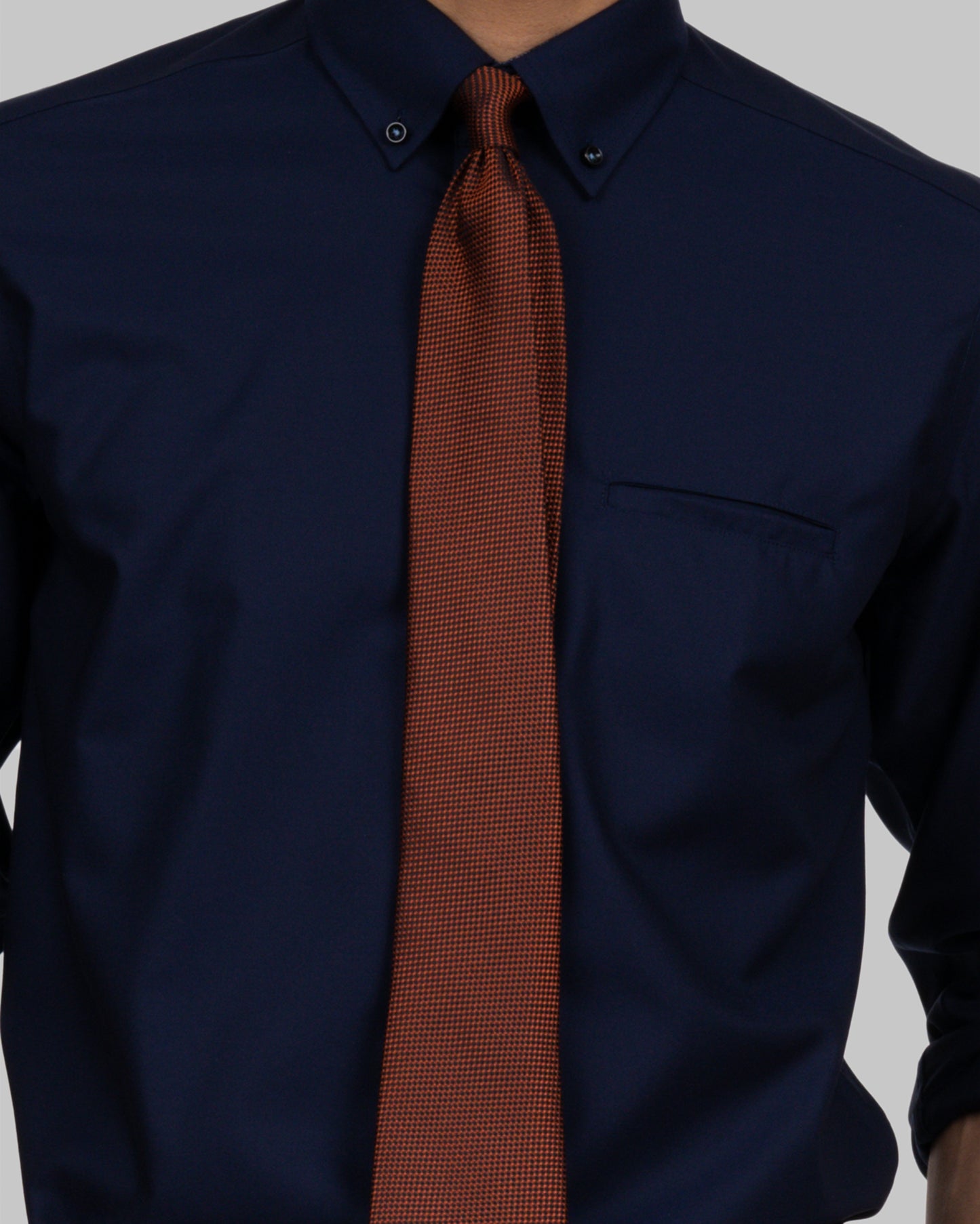 Tie Silk Oxford Orange