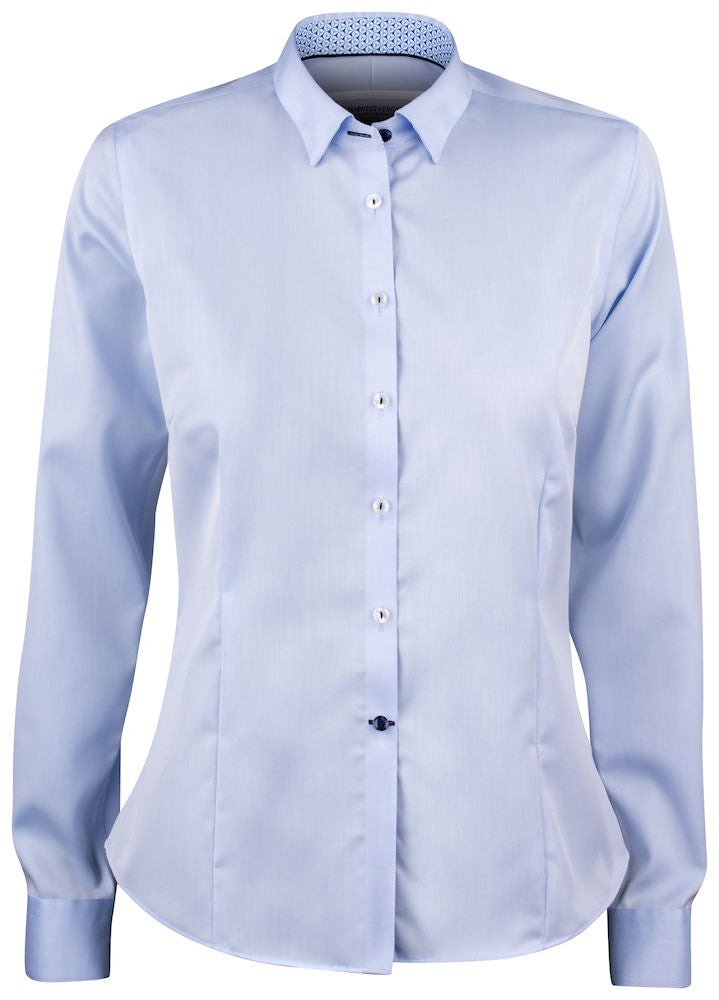 Red bow 122 Woman Sky Blue Non-Iron