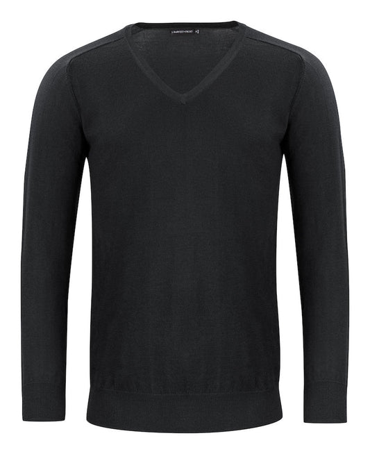 Merino Sweater V-Neck Black