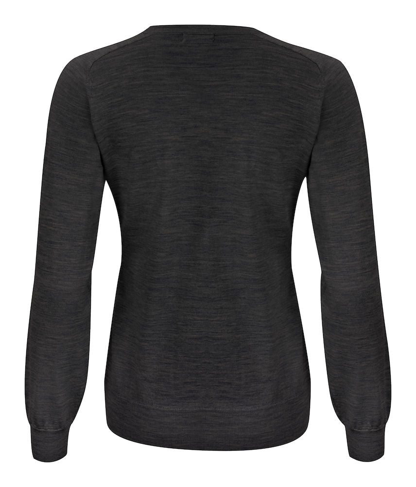 Merino Sweater V-Neck Woman Black