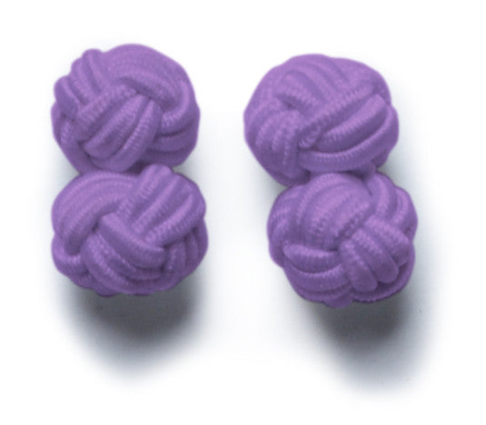 Knot-on-bar Cufflink - 810 l purple