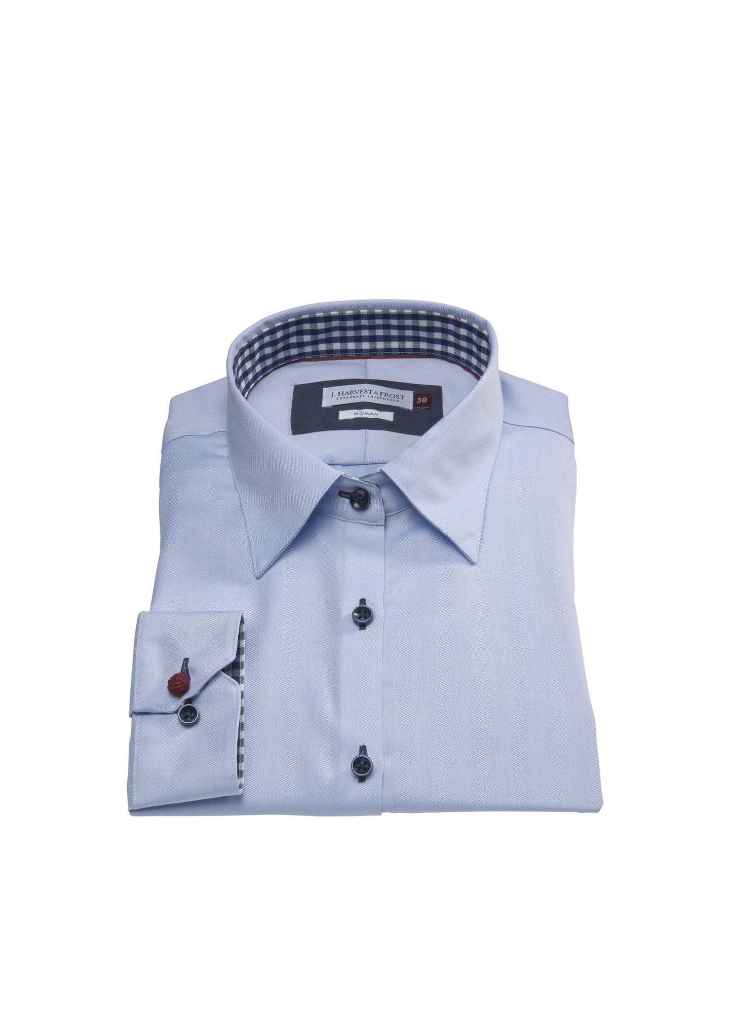Red bow 20 Woman Sky blue/Navy Non-Iron