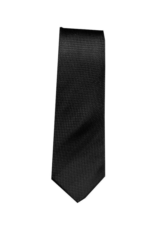 Tie Silk Oxford Black
